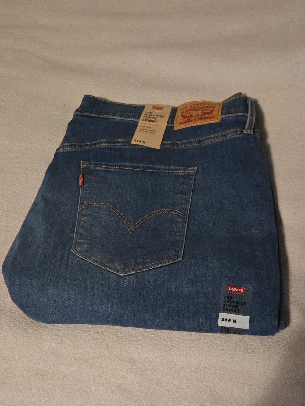 Levi's Skinny Jeans in Dark Blue Denim